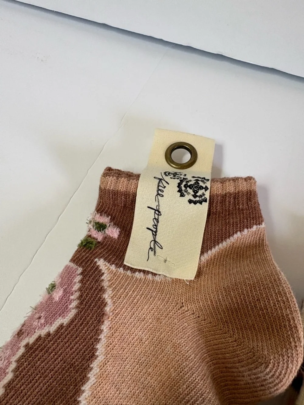 Set of 2 NWT Free People Super Short Raggedy Ankle Socks